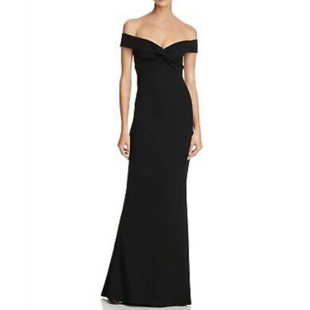 Nookie Black Off Shoulder Gown